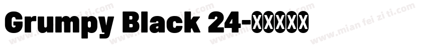 Grumpy Black 24字体转换
